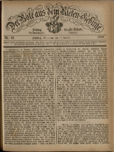 Der Bote aus dem Riesen-Gebirge : Zeitung für alle Stände, R. 64, 1876, nr 42