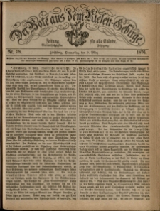 Der Bote aus dem Riesen-Gebirge : Zeitung für alle Stände, R. 64, 1876, nr 58