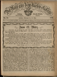 Der Bote aus dem Riesen-Gebirge : Zeitung f&uuml;r alle St&auml;nde, R. 64, 1876, nr 69