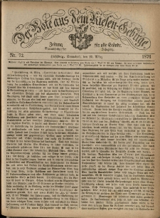 Der Bote aus dem Riesen-Gebirge : Zeitung für alle Stände, R. 64, 1876, nr 72