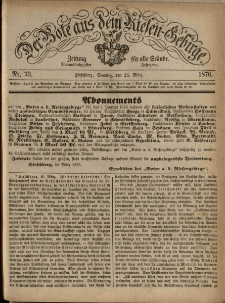 Der Bote aus dem Riesen-Gebirge : Zeitung für alle Stände, R. 64, 1876, nr 73