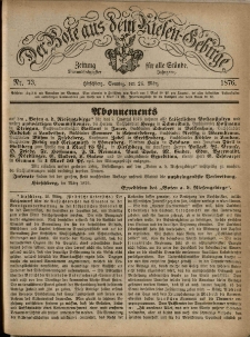 Der Bote aus dem Riesen-Gebirge : Zeitung für alle Stände, R. 64, 1876, nr 73