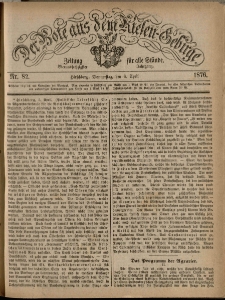 Der Bote aus dem Riesen-Gebirge : Zeitung für alle Stände, R. 64, 1876, nr 82