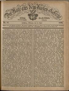 Der Bote aus dem Riesen-Gebirge : Zeitung für alle Stände, R. 64, 1876, nr 87
