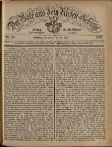 Der Bote aus dem Riesen-Gebirge : Zeitung für alle Stände, R. 64, 1876, nr 88