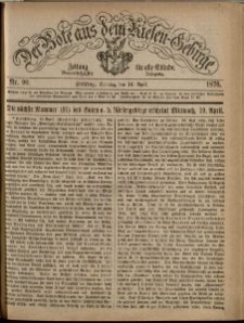 Der Bote aus dem Riesen-Gebirge : Zeitung für alle Stände, R. 64, 1876, nr 90