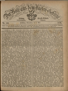 Der Bote aus dem Riesen-Gebirge : Zeitung für alle Stände, R. 64, 1876, nr 106