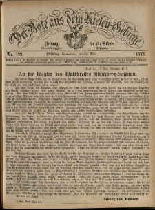 Der Bote aus dem Riesen-Gebirge : Zeitung für alle Stände, R. 64, 1876, nr 122