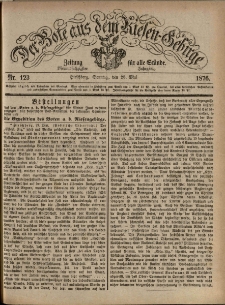 Der Bote aus dem Riesen-Gebirge : Zeitung für alle Stände, R. 64, 1876, nr 123