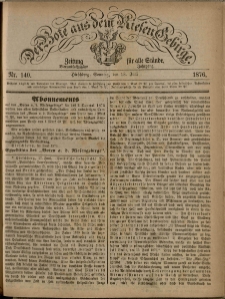 Der Bote aus dem Riesen-Gebirge : Zeitung für alle Stände, R. 64, 1876, nr 140