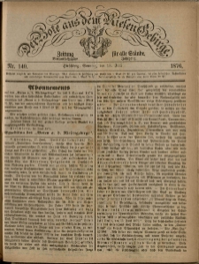 Der Bote aus dem Riesen-Gebirge : Zeitung für alle Stände, R. 64, 1876, nr 140