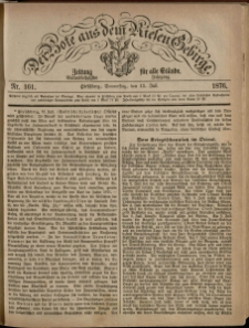 Der Bote aus dem Riesen-Gebirge : Zeitung für alle Stände, R. 64, 1876, nr 161