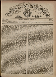 Der Bote aus dem Riesen-Gebirge : Zeitung für alle Stände, R. 64, 1876, nr 167