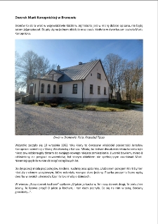 Dworek Marii Konopnickiej w Bronowie [Dokument elektroniczny]