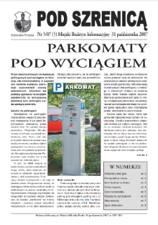 Pod Szrenicą : miejski biuletyn informacyjny, 2007, nr 5 (5) [Dokument elektroniczny]
