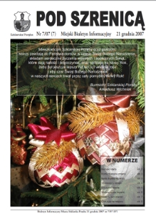 Pod Szrenicą : miejski biuletyn informacyjny, 2007, nr 7 (7) [Dokument elektroniczny]