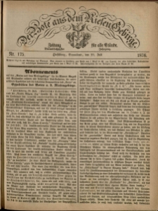 Der Bote aus dem Riesen-Gebirge : Zeitung für alle Stände, R. 64, 1876, nr 175