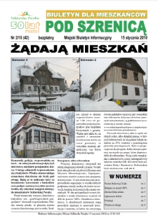 Pod Szrenicą : miejski biuletyn informacyjny : biuletyn dla mieszkańców, 2010, nr 2 (42) [Dokument elektroniczny]
