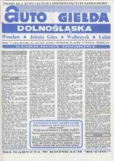 Auto Giełda Dolnośląska : pismo dla kupujących i sprzedających samochody, R. 2, 1993, nr 7 (44) [22.02]