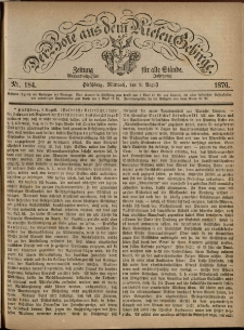 Der Bote aus dem Riesen-Gebirge : Zeitung für alle Stände, R. 64, 1876, nr 184