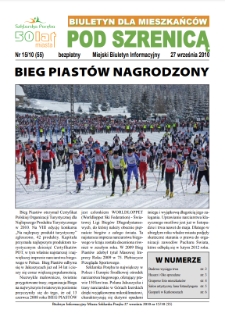 Pod Szrenicą : miejski biuletyn informacyjny : biuletyn dla mieszkańców, 2010, nr 15 (55) [Dokument elektroniczny]