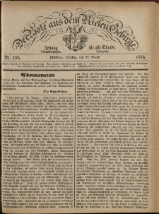 Der Bote aus dem Riesen-Gebirge : Zeitung für alle Stände, R. 64, 1876, nr 195