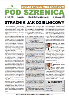 Pod Szrenicą : miejski biuletyn informacyjny : biuletyn dla mieszkańców, 2011, nr 15 (75) [Dokument elektroniczny]