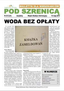 Pod Szrenicą : miejski biuletyn informacyjny : biuletyn dla mieszkańców, 2012, nr 5 (81) [Dokument elektroniczny]