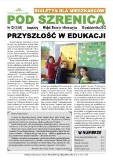 Pod Szrenicą : miejski biuletyn informacyjny : biuletyn dla mieszkańców, 2012, nr 12 (88) [Dokument elektroniczny]