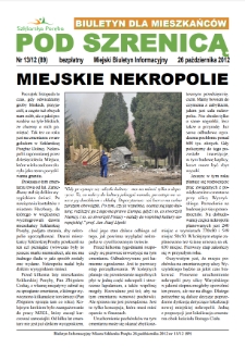 Pod Szrenicą : miejski biuletyn informacyjny : biuletyn dla mieszkańców, 2012, nr 13 (89) [Dokument elektroniczny]