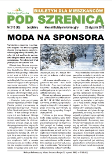 Pod Szrenicą : miejski biuletyn informacyjny : biuletyn dla mieszkańców, 2013, nr 2 (95) [Dokument elektroniczny]