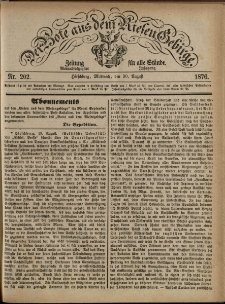 Der Bote aus dem Riesen-Gebirge : Zeitung für alle Stände, R. 64, 1876, nr 202