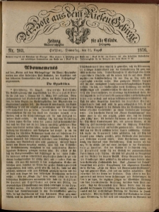 Der Bote aus dem Riesen-Gebirge : Zeitung für alle Stände, R. 64, 1876, nr 203