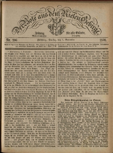 Der Bote aus dem Riesen-Gebirge : Zeitung für alle Stände, R. 64, 1876, nr 206