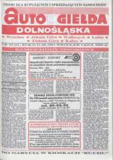 Auto Giełda Dolnośląska : pismo dla kupujących i sprzedających samochody, R. 2, 1993, nr 24 (61) [21.06]