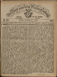 Der Bote aus dem Riesen-Gebirge : Zeitung für alle Stände, R. 64, 1876, nr 232