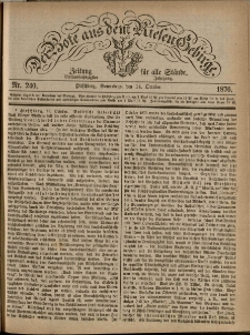 Der Bote aus dem Riesen-Gebirge : Zeitung für alle Stände, R. 64, 1876, nr 240