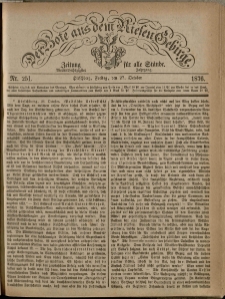 Der Bote aus dem Riesen-Gebirge : Zeitung für alle Stände, R. 64, 1876, nr 251