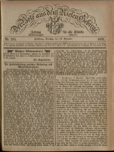 Der Bote aus dem Riesen-Gebirge : Zeitung für alle Stände, R. 64, 1876, nr 265