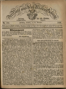 Der Bote aus dem Riesen-Gebirge : Zeitung für alle Stände, R. 64, 1876, nr 272