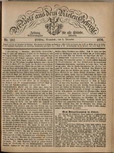 Der Bote aus dem Riesen-Gebirge : Zeitung für alle Stände, R. 64, 1876, nr 282