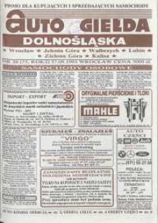 Auto Giełda Dolnośląska : pismo dla kupujących i sprzedających samochody, R. 2, 1993, nr 38 (75) [27.09]