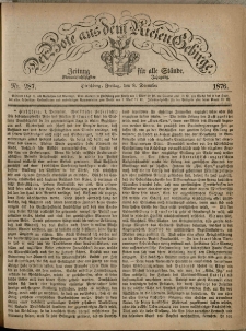 Der Bote aus dem Riesen-Gebirge : Zeitung für alle Stände, R. 64, 1876, nr 287
