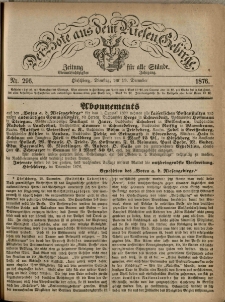Der Bote aus dem Riesen-Gebirge : Zeitung für alle Stände, R. 64, 1876, nr 296