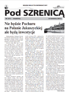 Pod Szrenicą : miejski biuletyn informacyjny, 2015, nr 3 [Dokument elektroniczny]