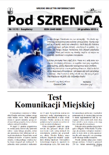 Pod Szrenicą : miejski biuletyn informacyjny, 2015, nr 11 [Dokument elektroniczny]