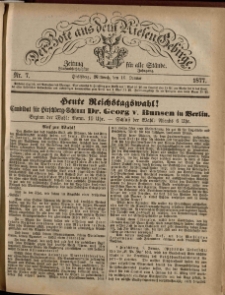 Der Bote aus dem Riesen-Gebirge : Zeitung für alle Stände, R. 65, 1877, nr 7