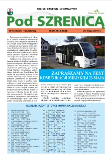 Pod Szrenicą : miejski biuletyn informacyjny, 2016, nr 5 (16) [Dokument elektroniczny]