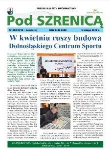 Pod Szrenicą : miejski biuletyn informacyjny, 2018, nr 20 (31) [Dokument elektroniczny]