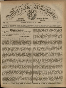 Der Bote aus dem Riesen-Gebirge : Zeitung für alle Stände, R. 65, 1877, nr 24